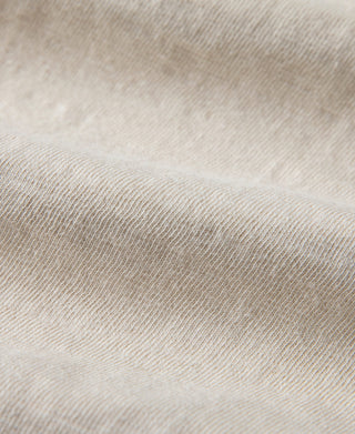Apricot henley T-shirt fabric texture, short sleeves, button placket