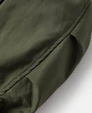 1969 M-65 field jacket olive green sleeve seam with pocket detail