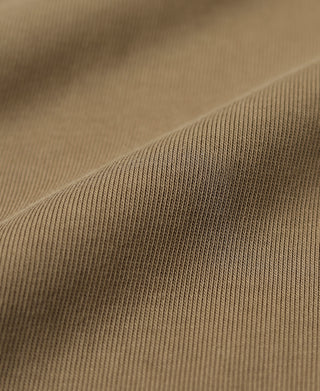 Khaki long-sleeve henley shirt fabric texture