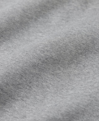 Gray heavyweight fleece sweatshirt fabric texture close-up
