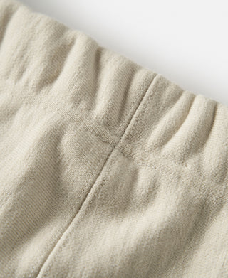 Apricot front seam and relaxed leg opening on sweatpants