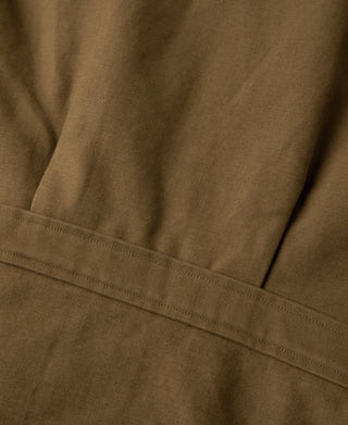 1940s Houndstooth-Lined Moleskin Cossack Jacket – Brown