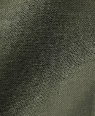 Olive textured jacket fabric panel