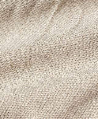 Lightweight linen tote bag, natural fabric weave close-up