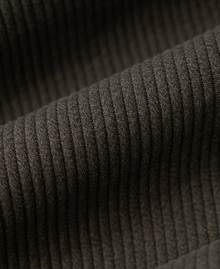 1940s Pique Stripe Cotton Work Trousers - Coffee