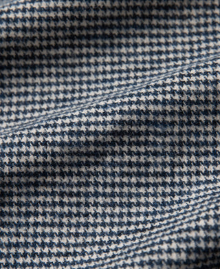 1940s Houndstooth-Lined Moleskin Cossack Jacket – Brown