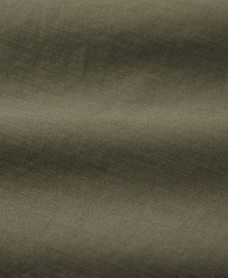 Olive vintage short-sleeve shirt fabric texture