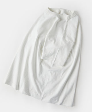 White crew-neck athletic T-shirt with short sleeves and smooth knit fabric