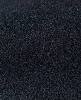 Navy peacoat wool fabric texture close-up