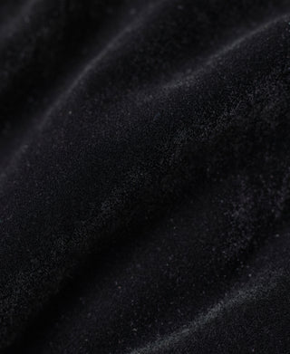 Black jacket fabric with subtle sheen and fine texture