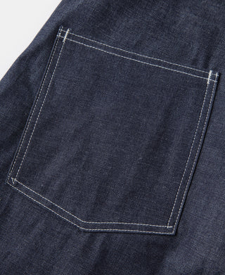US Army M-40 dungaree fatigue pants, indigo denim square pocket with bartack corners