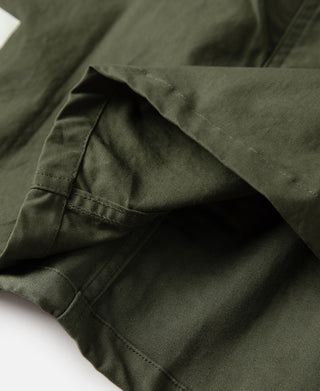 1969 M-65 field jacket olive green pocket opening with stitched flap
