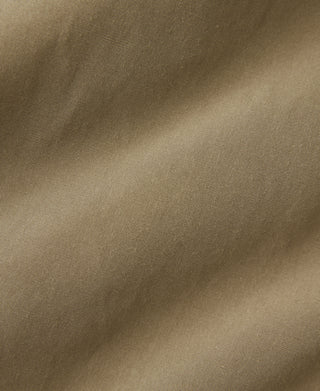 Khaki parka outer fabric with fine woven texture