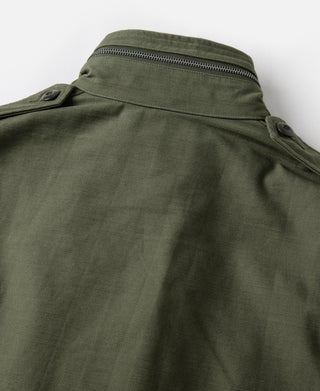 1969 M-65 field jacket olive green stand collar with front zipper