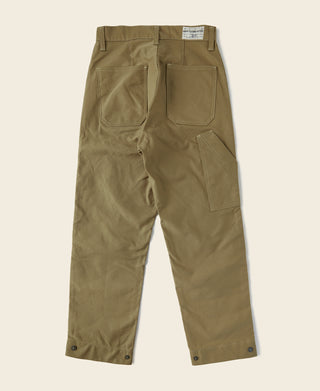 USN N-1 khaki deck pants with cargo pockets and buttoned cuffs