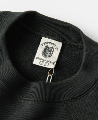 Vintage black sweater neckline with ribbed collar and size/brand fabric tag