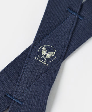 Navy suspender strap with embroidered U.S. Air Force wing logo