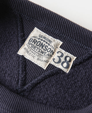 Navy Bronson label on inside collar with size tag 38