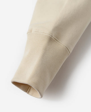 Apricot ribbed cuff sweatshirt sleeve end