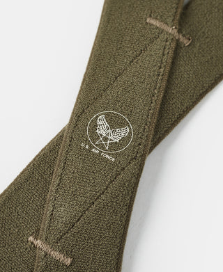Olive webbing with embroidered U.S. Air Force emblem and lettering