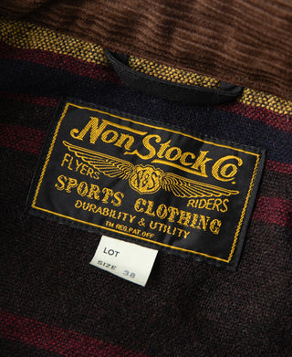NonStocko label on black jacket lining: durability & utility