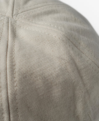 Off-white dixie cup hat side panel with stitched texture