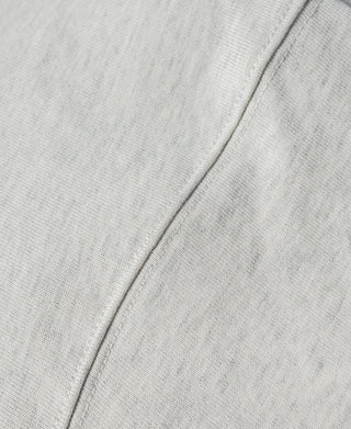 Light gray T-shirt body with visible side seam stitching