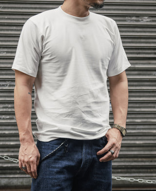 10.6 oz Reverse Weave T-Shirt - White