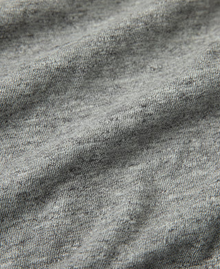 Heather gray T-shirt heathered knit texture close-up