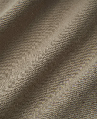 Khaki cotton T-shirt fabric texture with fine knit weave