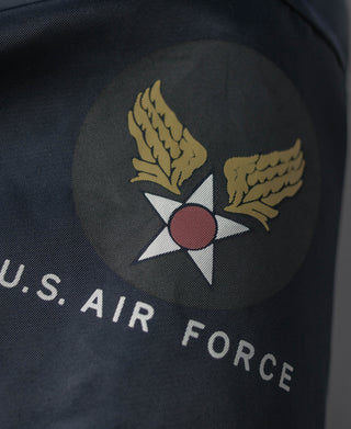 Navy jacket back emblem patch with gold wings and U.S. AIR FORCE text