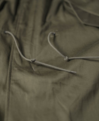 Olive M-1951 parka waist drawcord with cord locks and side eyelets