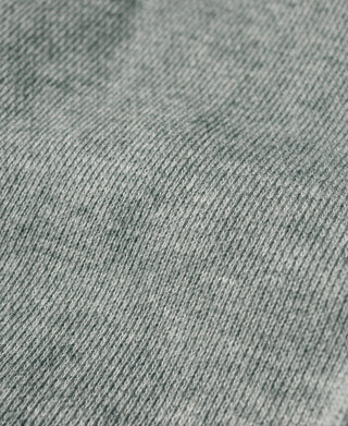 Gray cotton-terry sweatpants fabric texture close-up