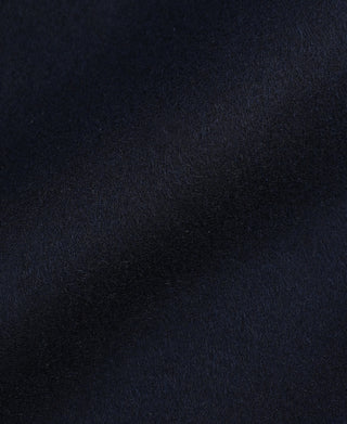 Navy deck hook jacket fabric texture close-up