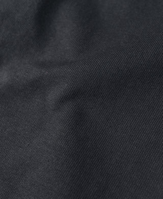 Dark gray cotton knit fabric texture close-up