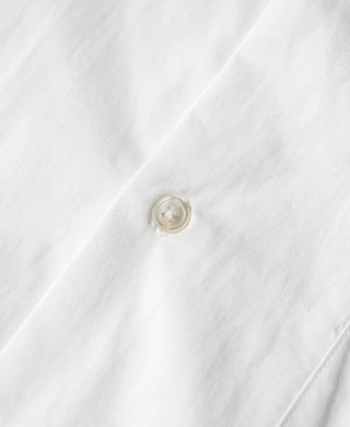Ivory white shirt button on front placket